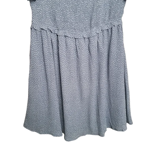 LoveRiche Blue Polka Dot Fit and Flare Dress NWT Ladies Size Large - Picture 3 of 11